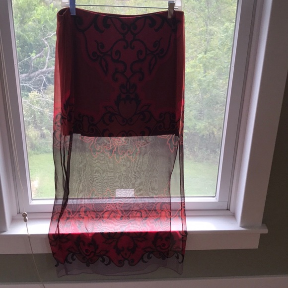 NEW Bailey44 Maxi Half Sheer Skirt Medium - Picture 2 of 6